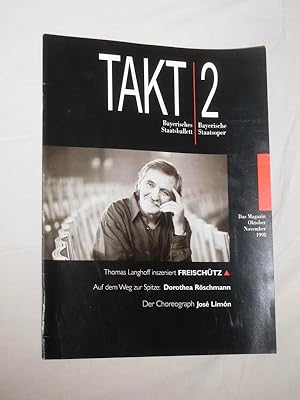 Immagine del venditore per Takt 2, Oktober/ November 1998. Das Magazin der Bayerischen Staatsoper und des Bayerischen Staatsballetts venduto da Fast alles Theater! Antiquariat fr die darstellenden Knste