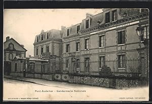 Carte postale Pont-Audemer, Gendarmerie Nationale