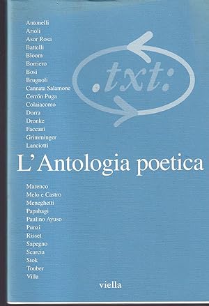 Critica del testo. II/1, 1999. LAntologia poetica