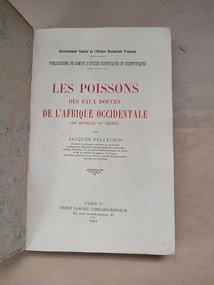 Seller image for Les Poissons des Eaux Douces de l'Afrique Occidentale ( Du Sngal au Niger ). for sale by LIBRERIA ANTICUARIA LUCES DE BOHEMIA