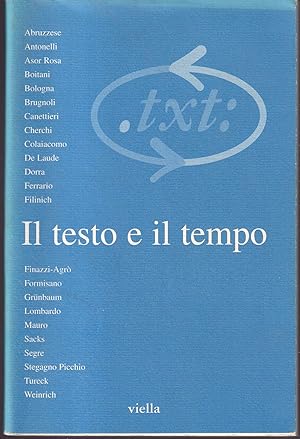 Critica del testo. I/1, 1998. Il testo e il tempo