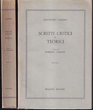 Seller image for Scritti critici e teorici Edizione, introduzione e commento a cura di Roberto Cardini Volume I Testi - Volume II Varianti e commento for sale by Libreria Tara