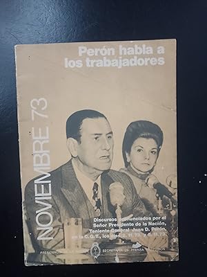 Immagine del venditore per PERON HABLA A LOS TRABAJADORES venduto da FELISBERTA LIBROS