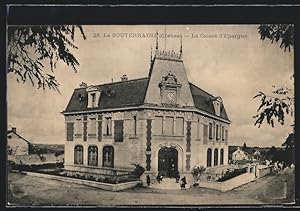 Carte postale La Souterraine, La Caisse d`Epargne