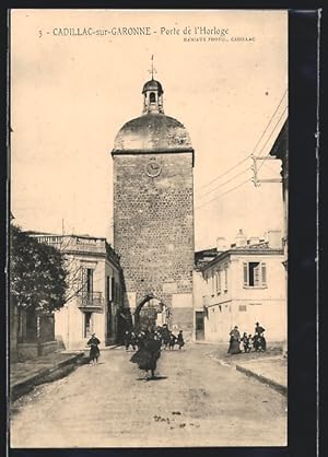 Carte postale Cadillac-sur-Garonne, Porte de l`Horloge