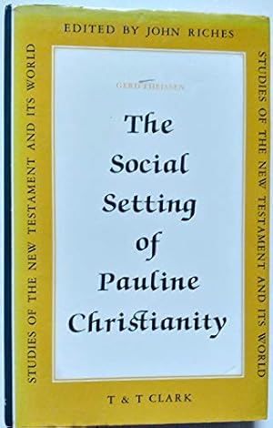 Immagine del venditore per Social Setting of Pauline Christianity venduto da WeBuyBooks