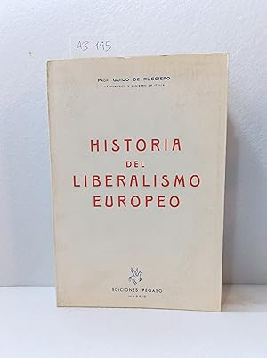 Imagen del vendedor de Historia del Liberalismo europeo. a la venta por AZAR LIBROS