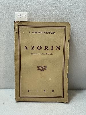 Bild des Verkufers fr Azorn (ensayo de crtica literaria). zum Verkauf von AZAR LIBROS