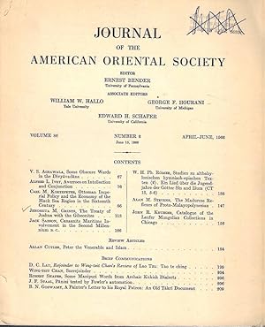 Journal of the American Oriental Society. Vol. 86 - N.2 - 1966