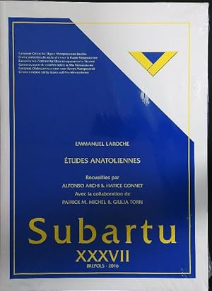 Seller image for Etudes anatoliennes Subartu XXXVII for sale by Librodifaccia