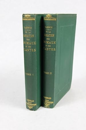 Image du vendeur pour De la Variation des animaux et des plantes sous l'action de la domestication. Traduit de l'anglais par J.-J. Moulini. Prface de Carl Vogt. mis en vente par Librairie de l'Avenue - Henri  Veyrier