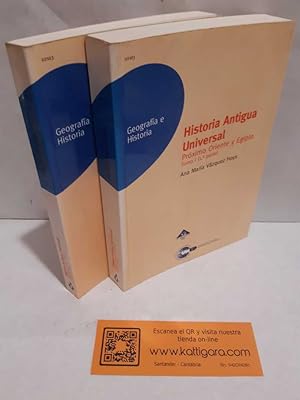 Imagen del vendedor de HISTORIA ANTIGUA UNIVERSAL. PRXIMO ORIENTE Y EGIPTO (TOMO I, 2 VOLMENES) a la venta por Librera Kattigara