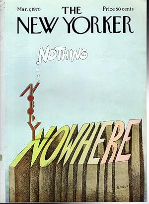 Imagen del vendedor de The New Yorker Magazine, March 7, 1970 a la venta por Dorley House Books, Inc.