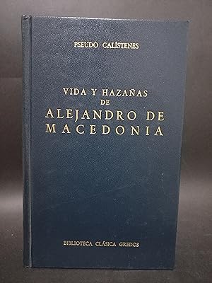 Image du vendeur pour VIDA Y HAZAAS DE ALEJANDRO DE MACEDONIA mis en vente par Libros de Ultramar Alicante