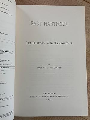 Seller image for East Hartford: Its History and Traditions for sale by Friends Of Bridgeport Public Library