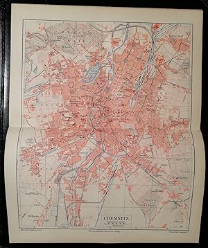 Chemnitz. 1 alter Orig.- Stadtplan