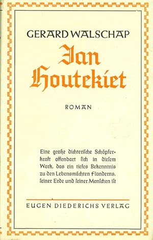 Seller image for Jan Houtekiet. Roman. bertr. von Martha Hechtle. for sale by ANTIQUARIAT MATTHIAS LOIDL