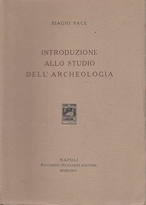 Seller image for Introduzione allo studio dell'archeologia for sale by Laboratorio del libro