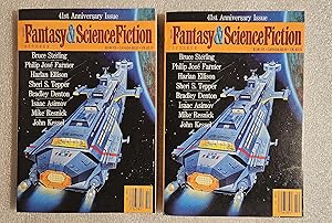 Image du vendeur pour Fantasy and Science Fiction Magazine - October 1990 - Lot of 2 mis en vente par SF & F Books