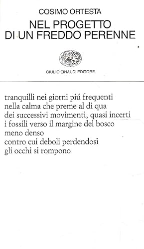 Imagen del vendedor de Nel progetto di un freddo perenne a la venta por Laboratorio del libro