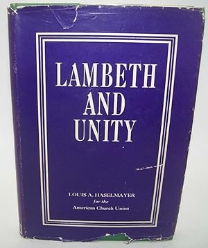 Seller image for Lambeth and Unity for sale by Easy Chair Books