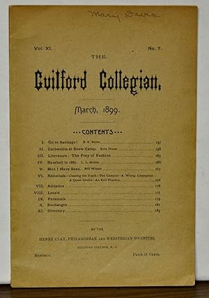 The Guilford Collegian, Vol. 11, No. 7 (March 1899)