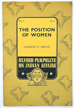 The Position Of Women [Oxford Pamphlets On Indian Affairs No.2]