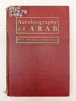 Bild des Verkufers fr Autobiography of Arab zum Verkauf von Old New York Book Shop, ABAA