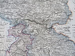 Carinthia & Krain Austria-Hungary Trieste Laibach c. 1849 detailed Meyer map