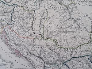 Dacia Pannonian Illyria Moesia Roman Provinces Hungary 1842 Heck historical map