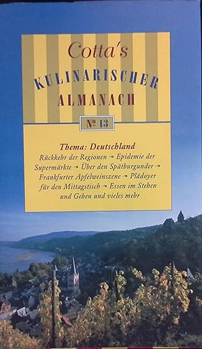 Seller image for Cotta's kulinarischer Almanach No.13 for sale by books4less (Versandantiquariat Petra Gros GmbH & Co. KG)