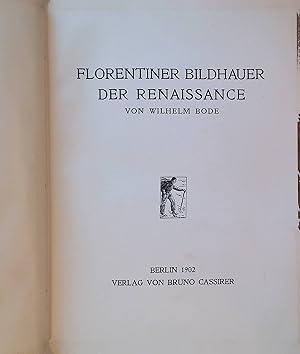 Bild des Verkufers fr Florentiner Bildhauer der Renaissance. zum Verkauf von books4less (Versandantiquariat Petra Gros GmbH & Co. KG)