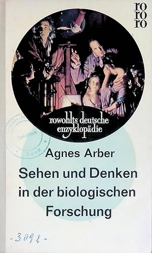 Immagine del venditore per Sehen und Denken in der biologischen Forschung. (Nr. 110) venduto da books4less (Versandantiquariat Petra Gros GmbH & Co. KG)