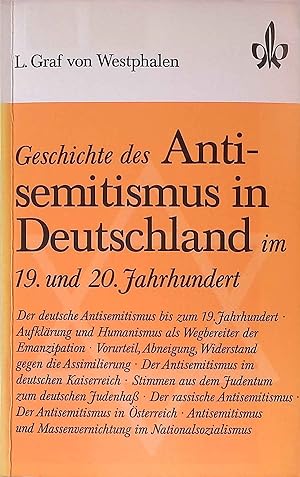 Bild des Verk�ufers f�r Geschichte des Antisemitismus in Deutschland im 19. und 20. Jahrhundert. Quellen- und Arbeitshefte zur Geschichte und Politik. zum Verkauf von books4less (Versandantiquariat Petra Gros GmbH & Co. KG)