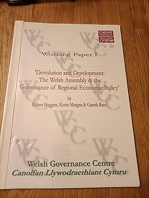 Bild des Verkufers fr Devolution and Development: The Welsh Assembly & the Governance of Regional Economic Policy zum Verkauf von BettsBooksWales