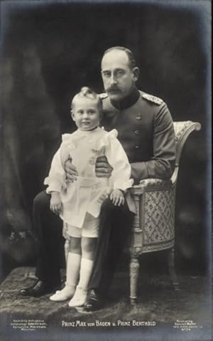 Ansichtskarte / Postkarte Prinz Max von Baden und Prinz Berthold
