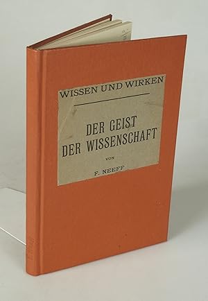 Seller image for Der Geist der Wissenschaft. for sale by Antiquariat Dorner