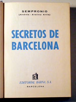 Imagen del vendedor de SECRETOS DE BARCELONA - Barcelona 1960 - Ilustrado a la venta por Llibres del Mirall