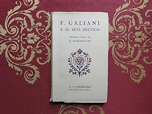 Seller image for F. Galiani e il suo Secolo Formiggini ed. 1930 for sale by Libreria antiquaria Britannico