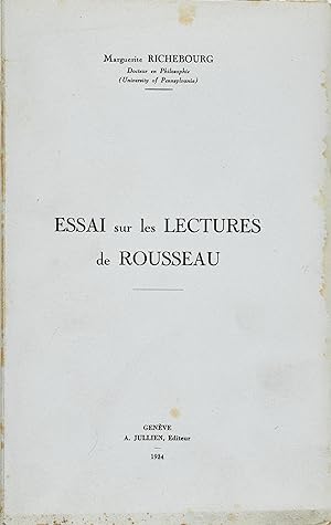 Essai sur les lectures de Rousseau