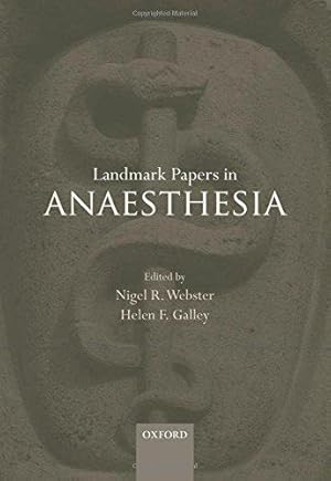 Image du vendeur pour Landmark Papers in Anaesthesia mis en vente par WeBuyBooks