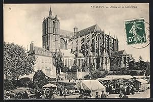 Carte postale Le Mans, Abside de la Cathedrale