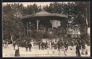 Carte postale Toulon, Place d`Armes pendant la Musique