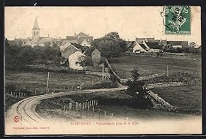 Carte postale St-Révérien, Vue générale prise de la Gare