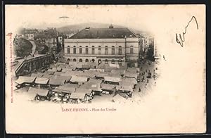 Carte postale Saint-Étienne, Place des Ursules