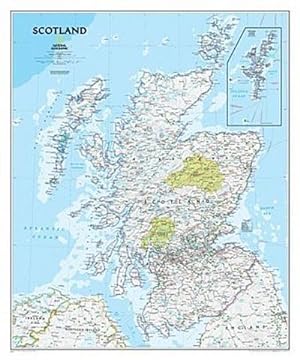 Imagen del vendedor de National Geographic Scotland Wall Map - Classic (30 X 36 In) a la venta por BuchWeltWeit Ludwig Meier e.K.