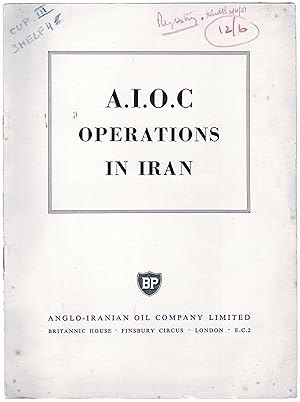 A.I.O.C. Operations in Iran.