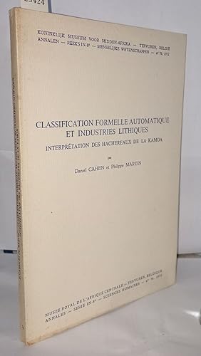 Classification formelle automatique et industries lithiques interprétation des hachereaux de la K...