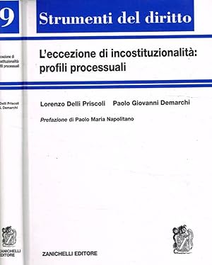 Bild des Verkufers fr L'eccezione di incostituzionalit: profili processuali zum Verkauf von Biblioteca di Babele