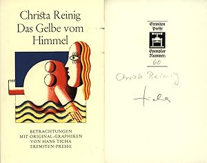 Das Gelbe vom Himmel. Betrachtungen. Mit Offsetlithographien von Hans Ticha. [Vorzugsausgabe].